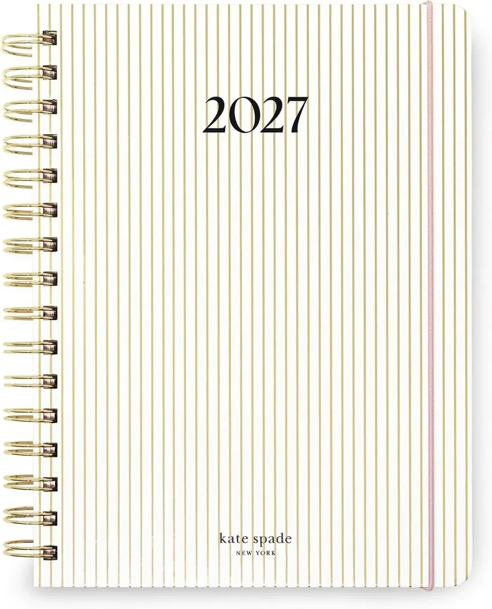 kate spade Gold Pinstripe 2027 Planner